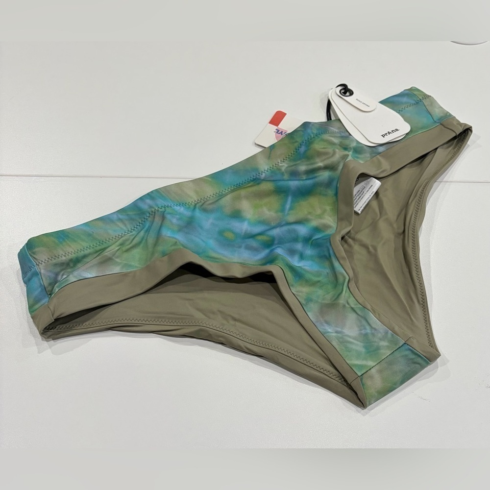 prAna Women's XL Upswell Bikini Bottoms Green Blue NWT